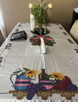 Mantel Para Mesa Grande 6 Sillas
