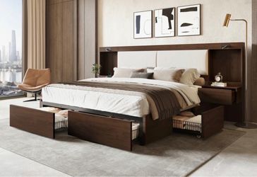 Brand new Queen size bed (Wood)
