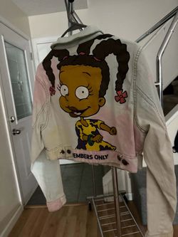 Members Only Custom Painted Denim Jacket