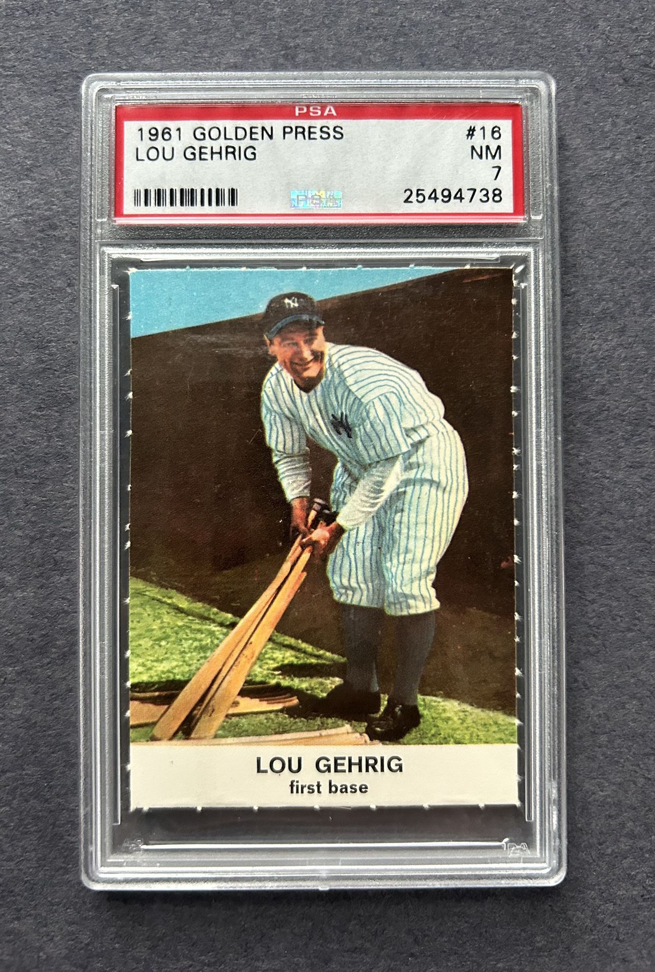 Vintage 1961 Golden Press #16 Lou Gehrig. Negotiable 