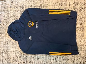Large LA Galaxy athletics quarter zip hoodie