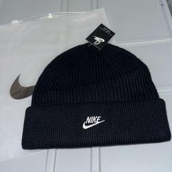 Nike Unisex Black Cuffed Beanie