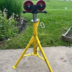  Roller Head Pipe Stand,1/8 to 12 In.