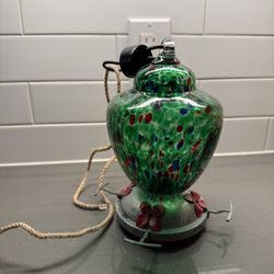 Beautiful Glass Hummingbird Feeder