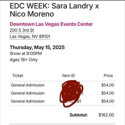 Sara Landry Nico Moreno Thursday May 15th LV