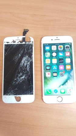 iPhone cracked screen