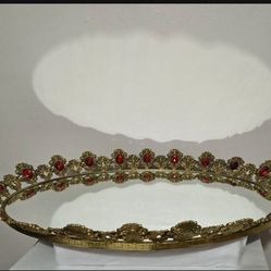 VINTAGE - MC BRASS VANITY TRAY 24" ×16"