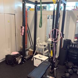 Workout Equipment - Squat Rack, W/ Bars And Plates $500 OBO