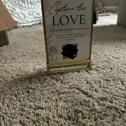 Wedding Table Numbers 5x7 12pack