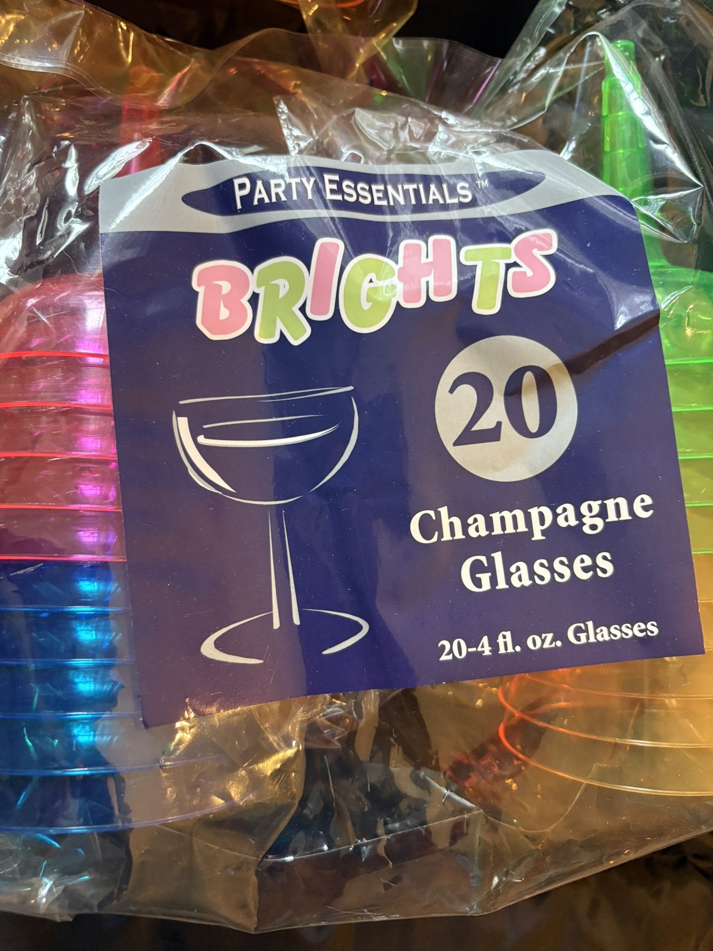 Champagne Glasses Acrylic