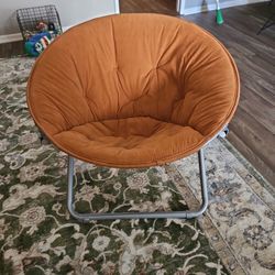 Two Foldable Saucer Chairs