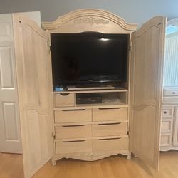 Dresser and armoire