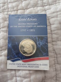John Adams $1 coin proof