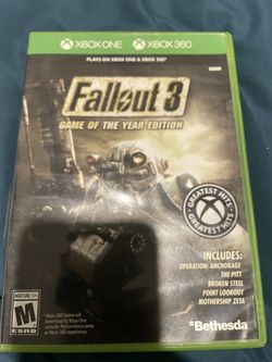 Fallout 3 Game of the Year Edition Xbox 360 – 2 Disc – Tested & Working