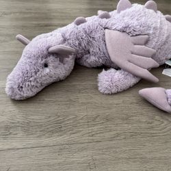 Huge Jellycat Lavender Dragon Authentic NWT