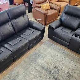 ***MEMORIAL DAY SALE** New New New!!! Reclining Sofa With Drop Down Table And Reclining Loveseat!!!