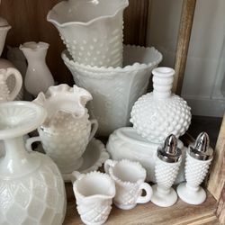 Vintage Milk Glass Pieces
