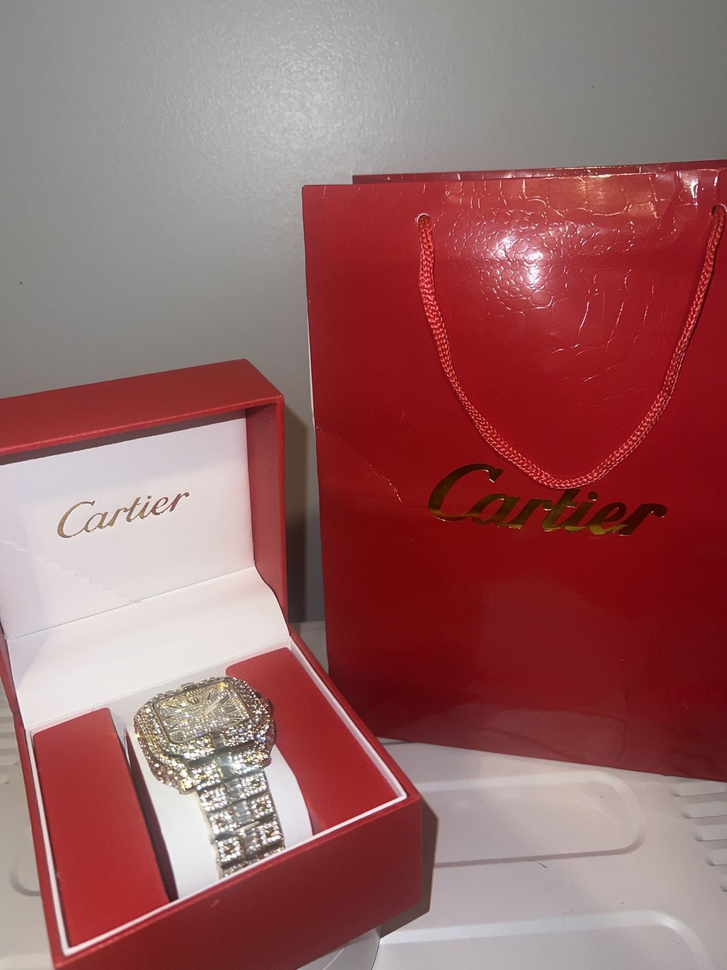 Cartier Timepiece – Fully Iced❄️❄️❄️