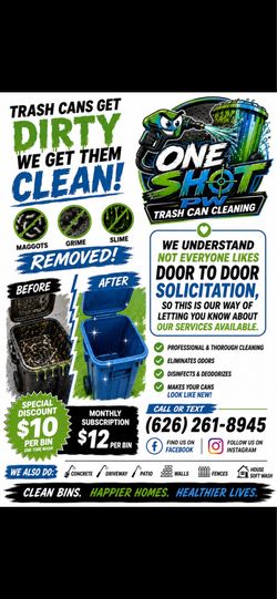 Trash Can Washing