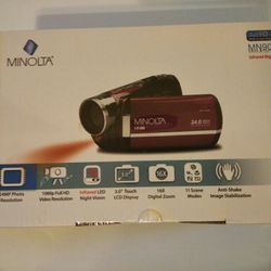 Brand new MINOLTA MN90NV camrecorder( maroon) in original sealed box