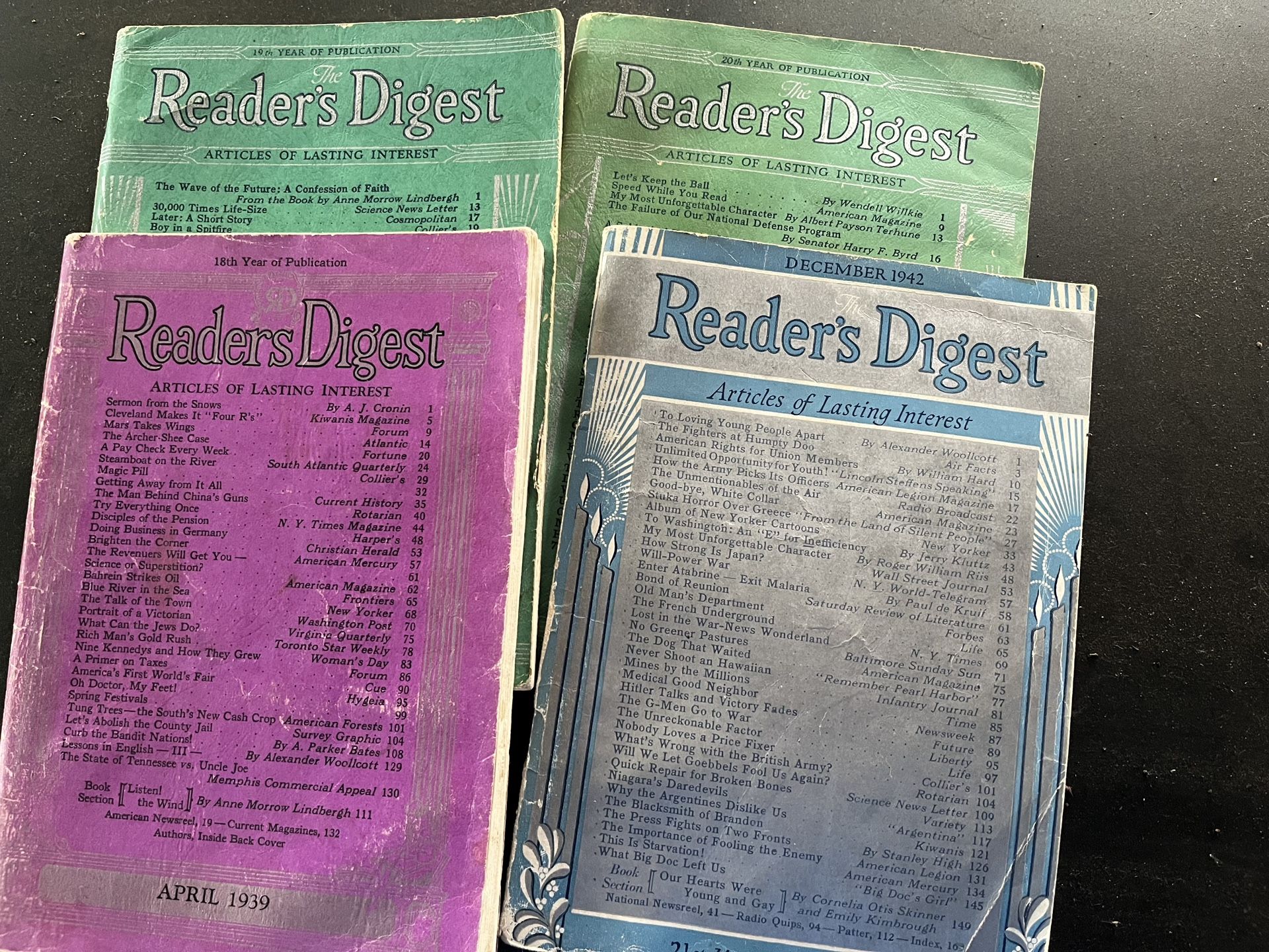 Vintage Reader’s Digest Magazines 