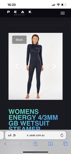 Women’s 3/4 Length Black Peak Wetsuit