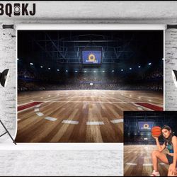 Basketball Backdrop Abstract Photography Background 7x5ft Basketball Cour A110000177
