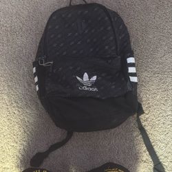 Adidas Black white backpack