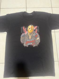 Halloween Jason Voorhees Mugshot Graphic T-Shirt