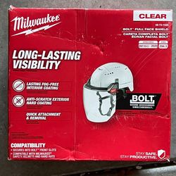 Milwaukee Bolt Face shield for hard hat - clear