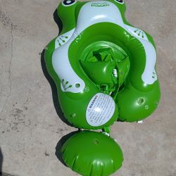 Frog Baby Toddler Swim Float With Canopy 