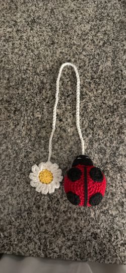 Handmade Crochet Car Mirror Hanger