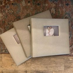 Three photo albums