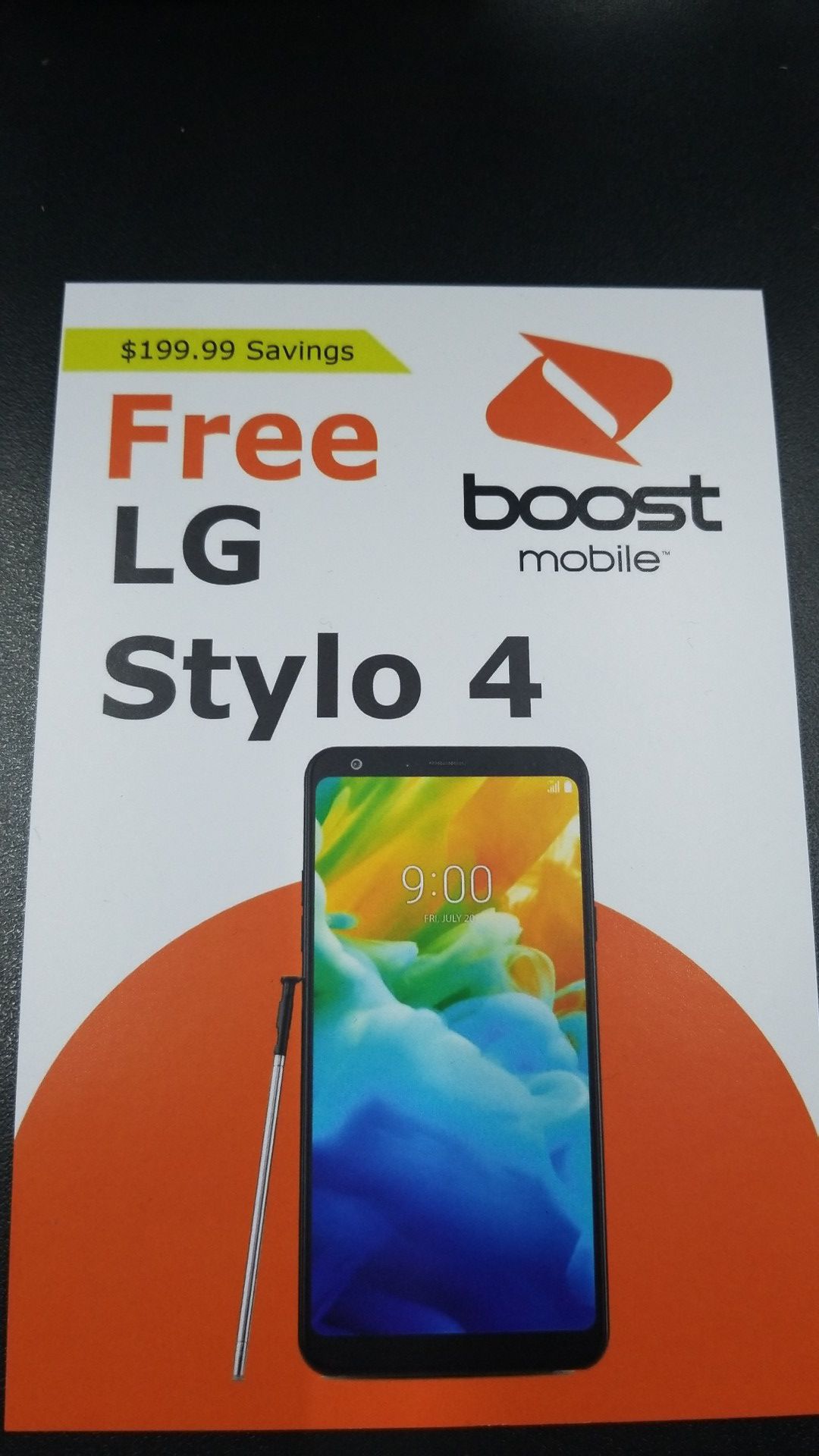 LG Sytlo 4 free when switch to boost mobile