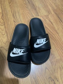 Black Nike Slides Size 10