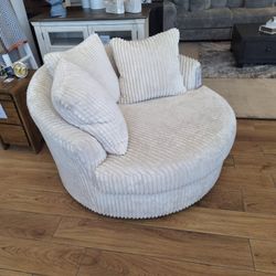 Round Shaped Swivel Corduroy Sectional Couch 🛋️ Color Options ⭐$39 Down Payment with Financing ⭐ 90 Days same as cash