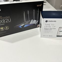 Motorola Modem/Router & Asus Router