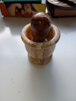 Onyx Stone Mortar and Pestle Set