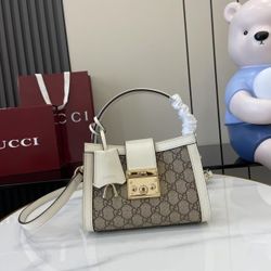 Padlock handbag, crossbody bag