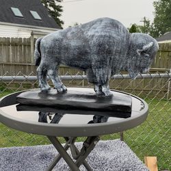 The Old Gray Buffalo Statue