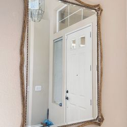 Vintage Italian Golden Mirror ,5ft High. large Size
