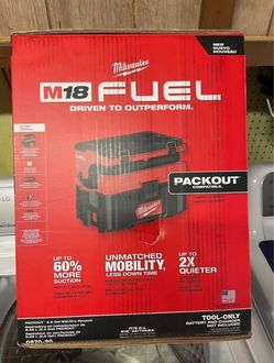 Milwaukee M18 Fuel Packout Cordless 2.5 Gal Wet/Dry Vacuum (Tool Only!) READ DESCRIPTION