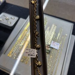 14k Charm Bracelet 