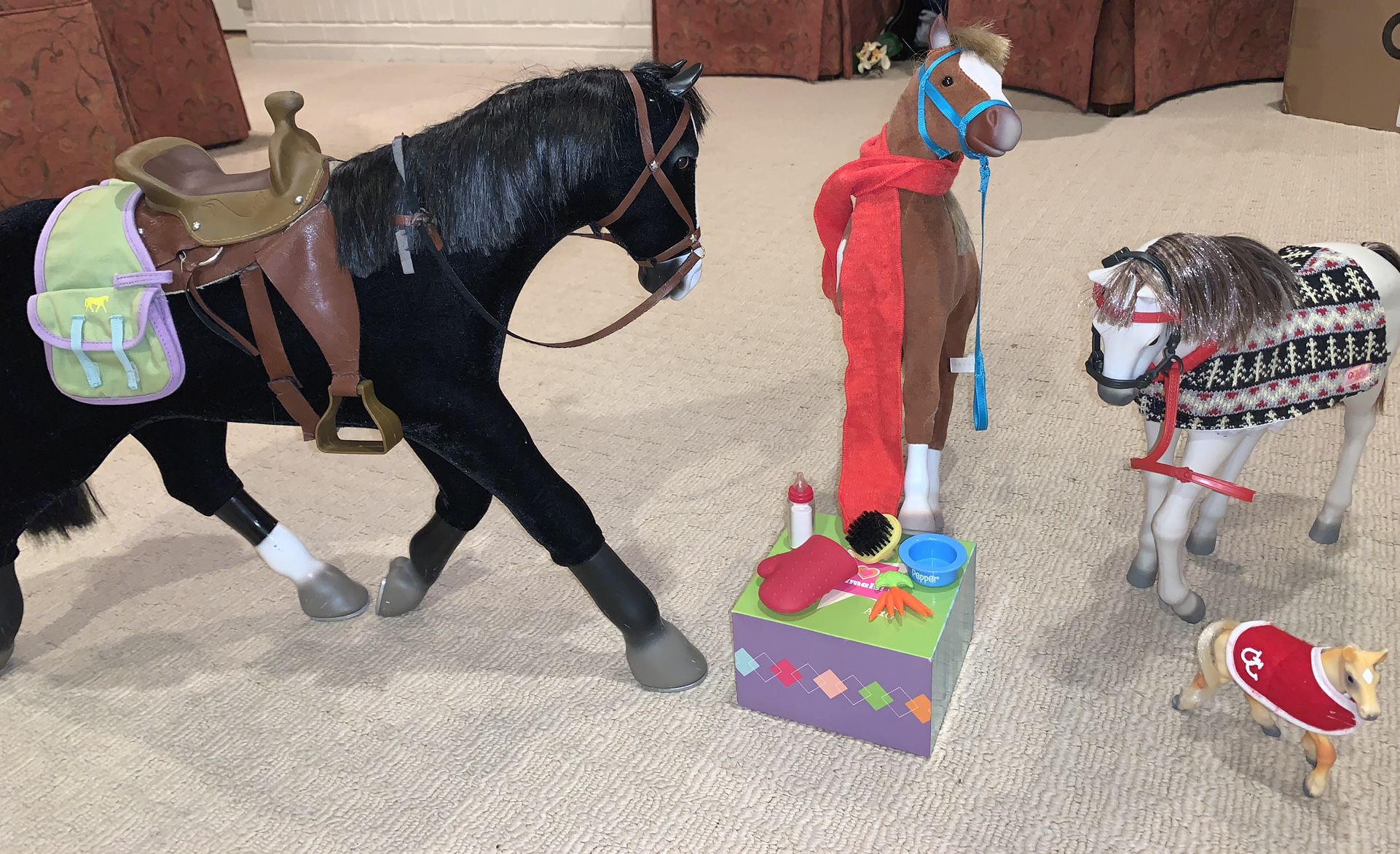 American Girl Doll Horses and accessories 