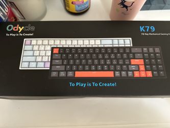 Wired Gaming Mechanical Keyboard, Portable LED Backlit Keyboard, 78 Keys 60% Mini Keyboard with Hot Swappable Red Switch, USB-A and Type-C Receiver fo