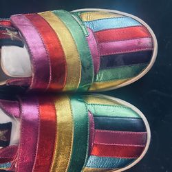 Gucci Ace Metallic Rainbow Sneakers
