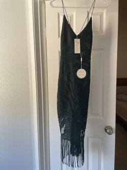 Lace Green Midi Dress