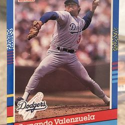 Fernando Valenzuela 1991 Donruss Baseball Card 