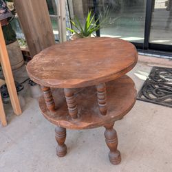Solid Wood End Table