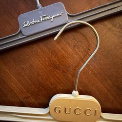Designer Pants Hangers Lot – Gucci, Ferragamo, Calvin Klein, Donna Karan
